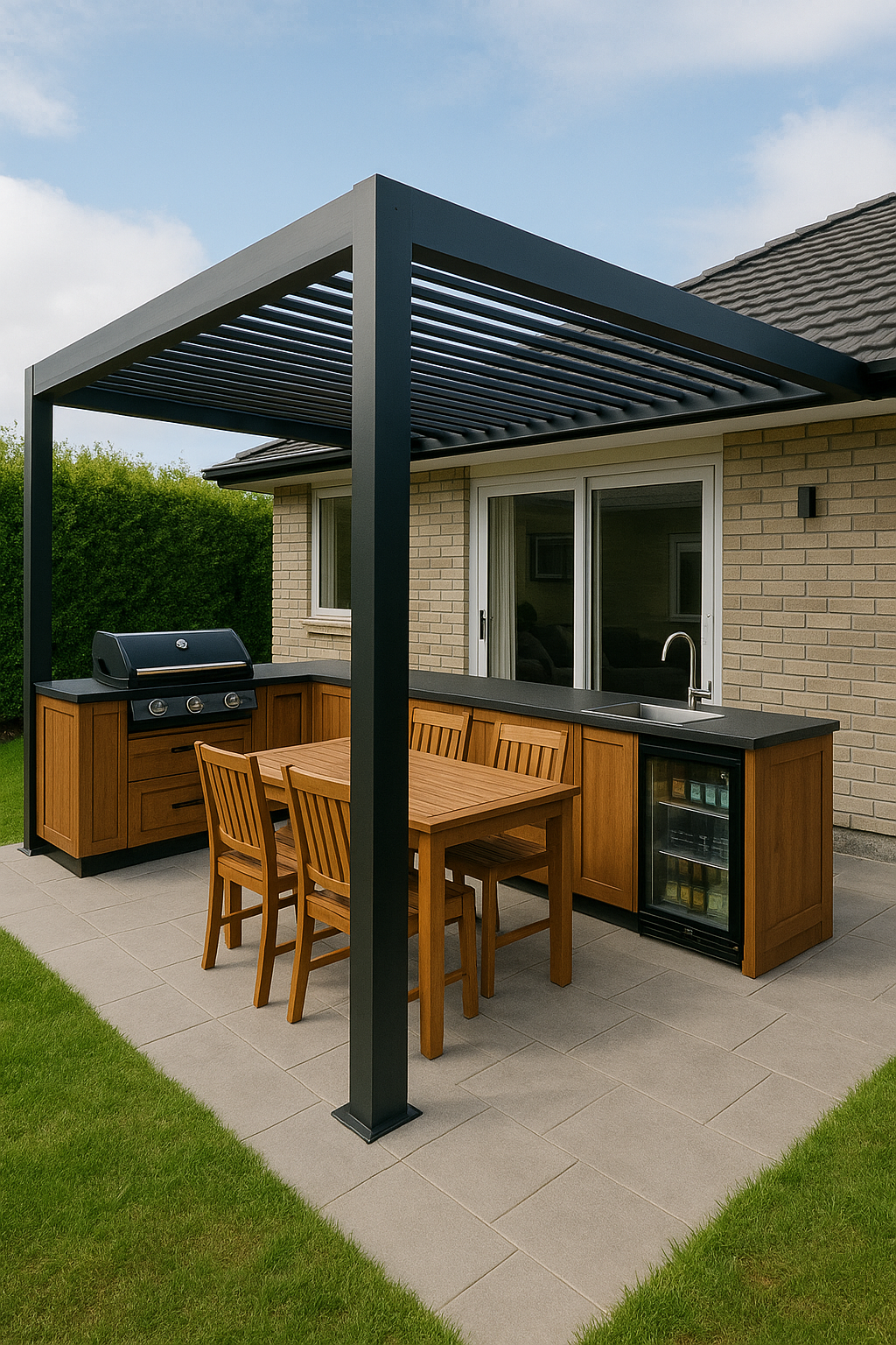 Pergola & Outdoor Kitchen