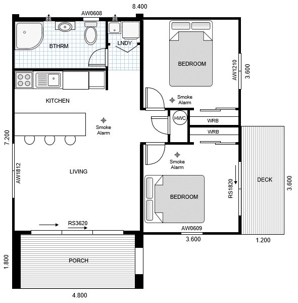 Floor Plan 60sqm