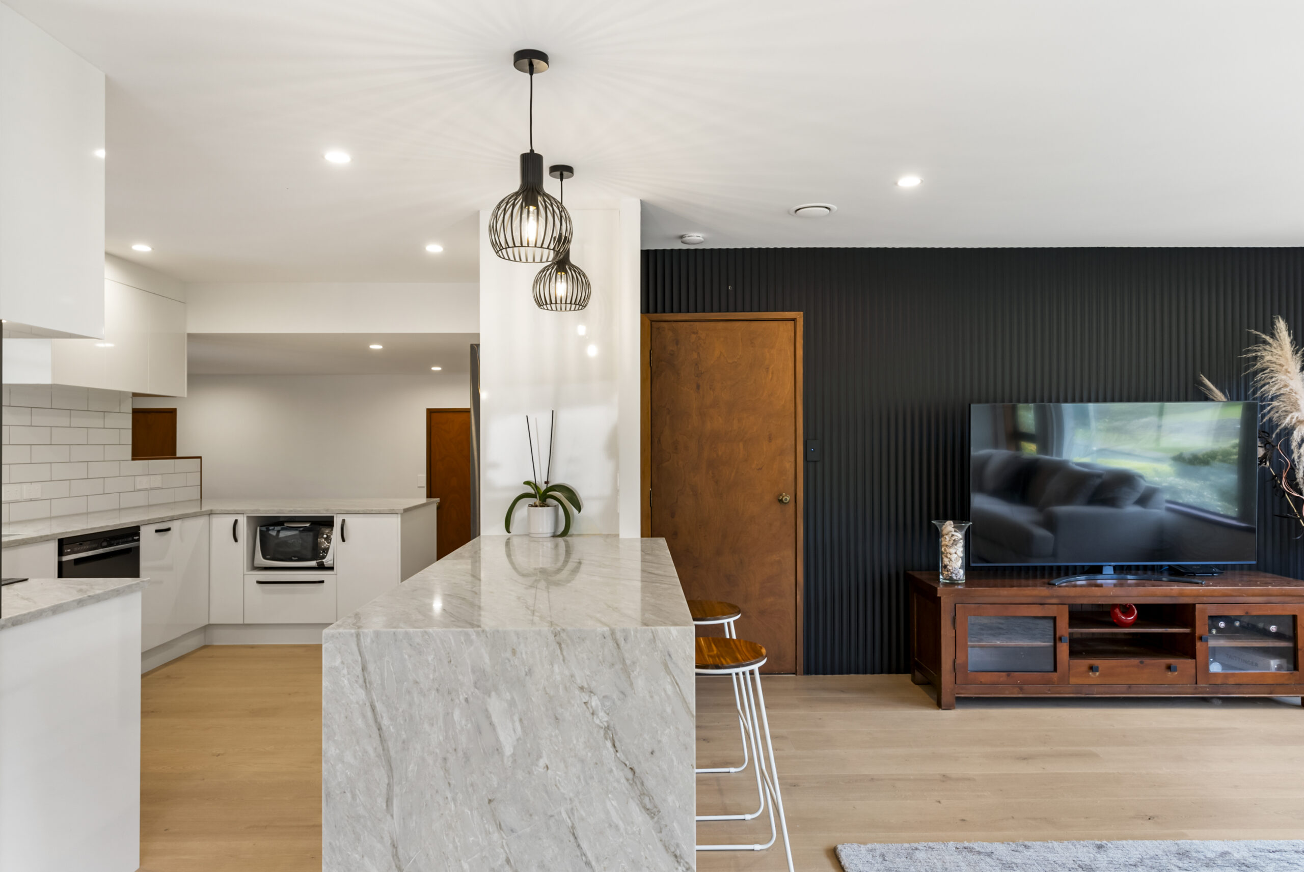 Open-plan kitchen and living renovation